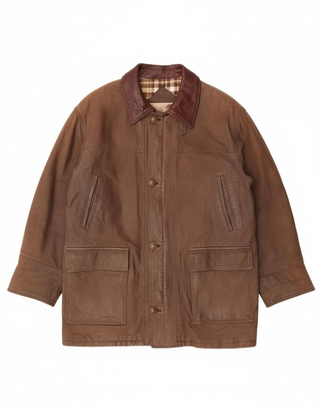 CONBIPEL Mens Natural Wear Leather Jacket IT 52 XL Brown Leather