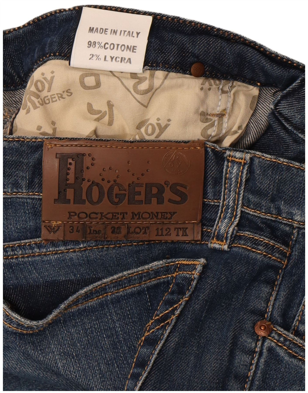 Женские узкие джинсы Roy Rogers W34 L32, синие, хлопок