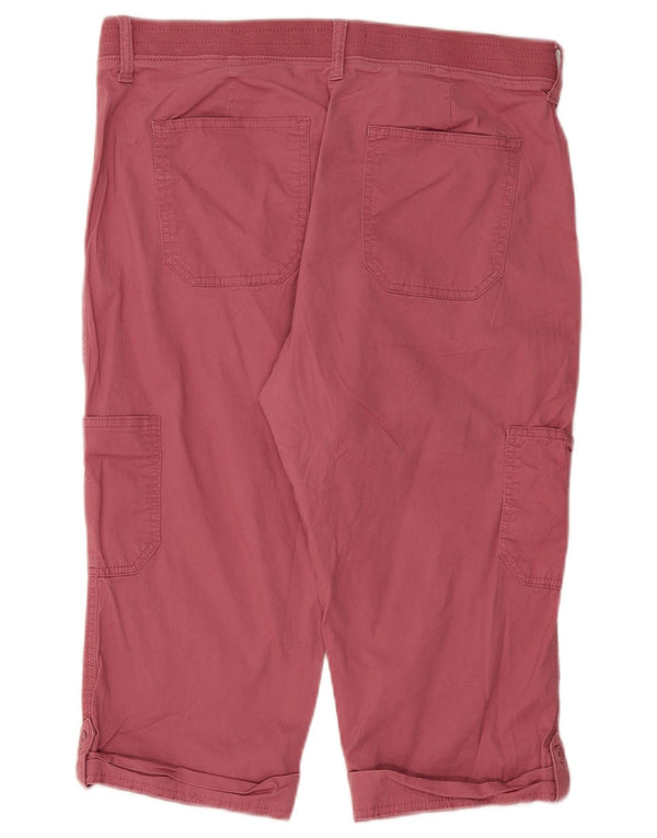 Женские капри свободного покроя LEE со средней посадкой США 14 XL W34 L17 розовые