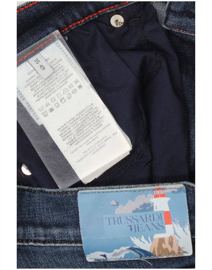 Мужские прямые джинсы Trussardi W35 L31 синие, хлопок