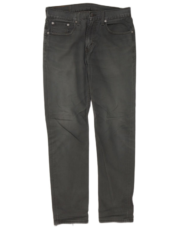 Мужские зауженные джинсы Levi's 502 W32 L32 Серые хлопковые