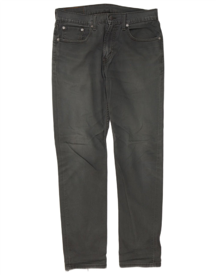 Мужские зауженные джинсы Levi's 502 W32 L32 Серые хлопковые