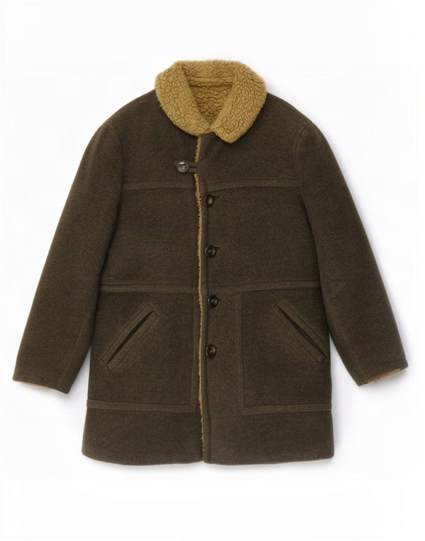Женское пальто Anfor Sherpa UK 14, большой цвет хаки