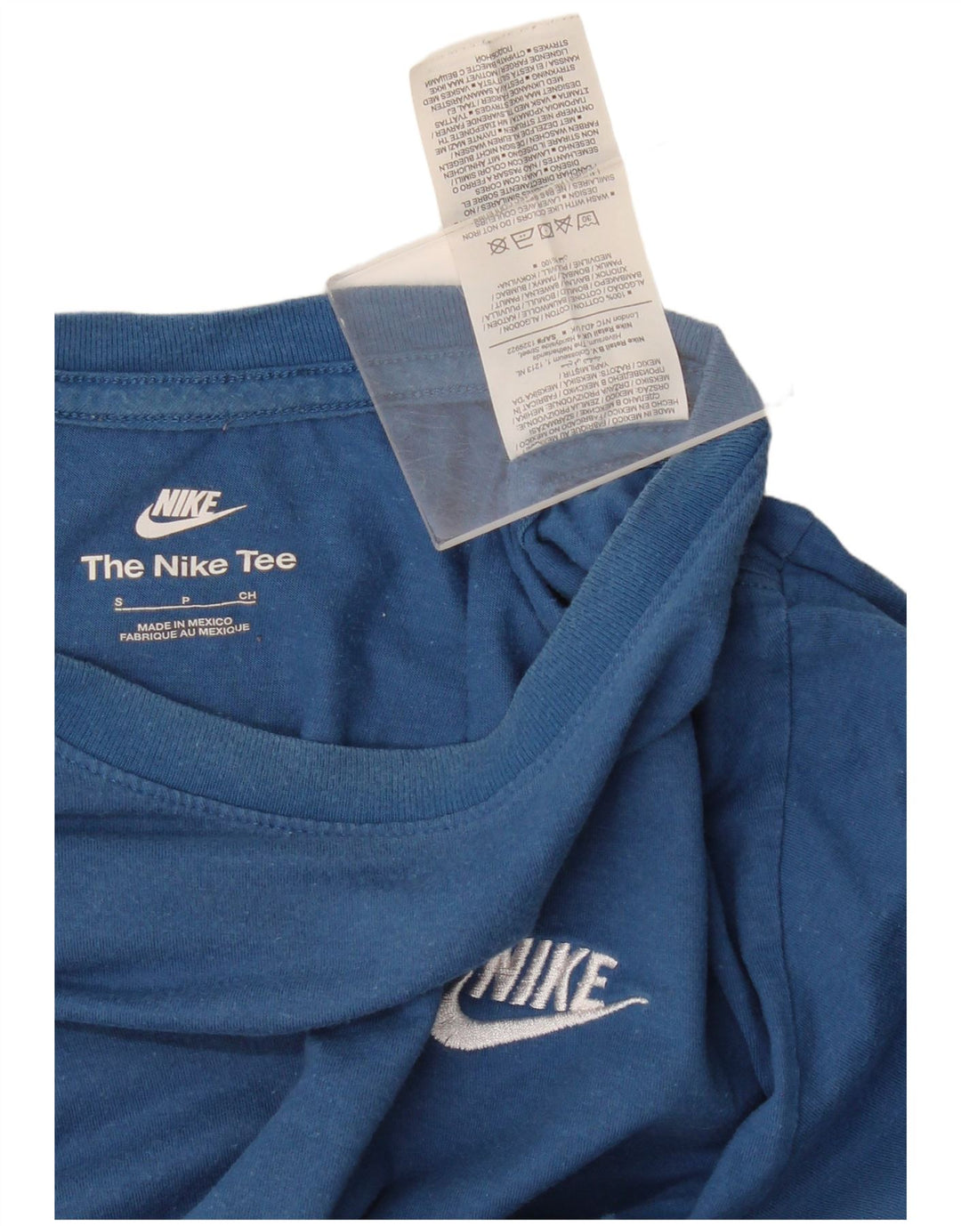 Мужская футболка Nike The Tee Top, маленький синий хлопок