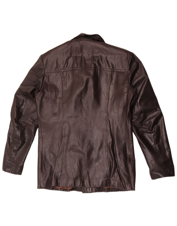 Мужская кожаная куртка Esco EU 52 XL коричневая кожа