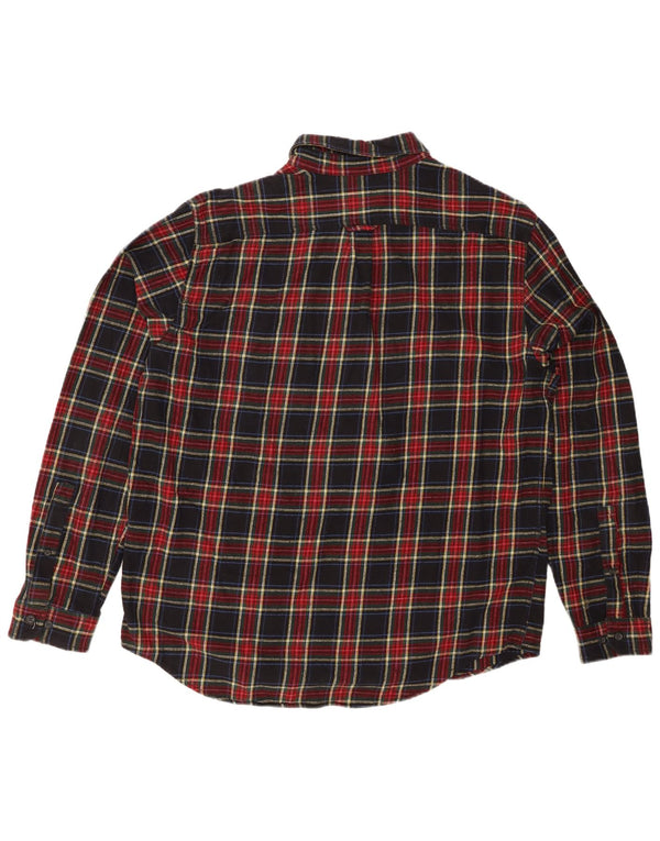 Мужская фланелевая рубашка EDDIE BAUER XL в разноцветную клетку, хлопок