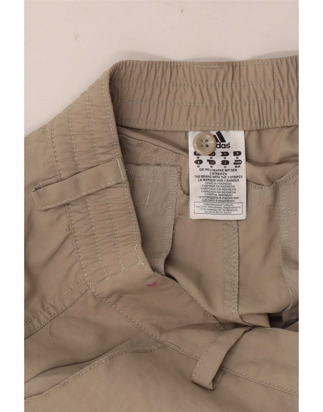 Женские брюки Adidas с рисунком Medium W30 L30, коричневые нейлоновые