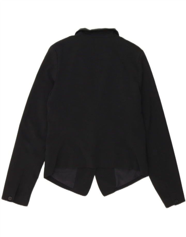 MOSSIMO Womens 1 Button Blazer Jacket UK 14 Medium Black Vintage Mossimo and Second-Hand Mossimo from Messina Hembry 