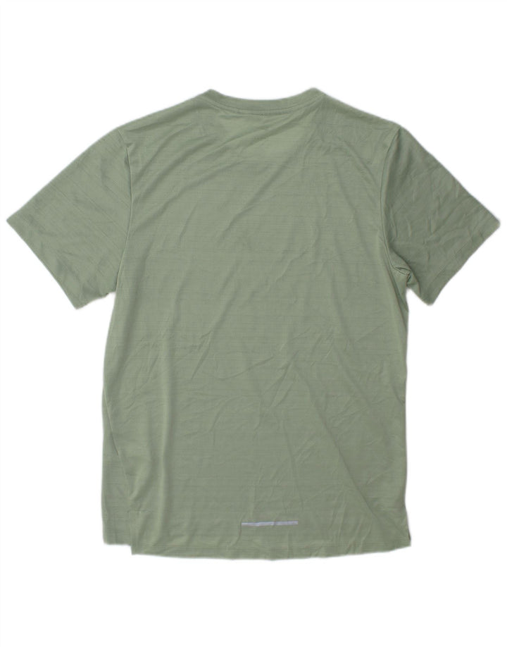 Мужская футболка Nike Dri Fit, маленький зеленый полиэстер с крапинками
