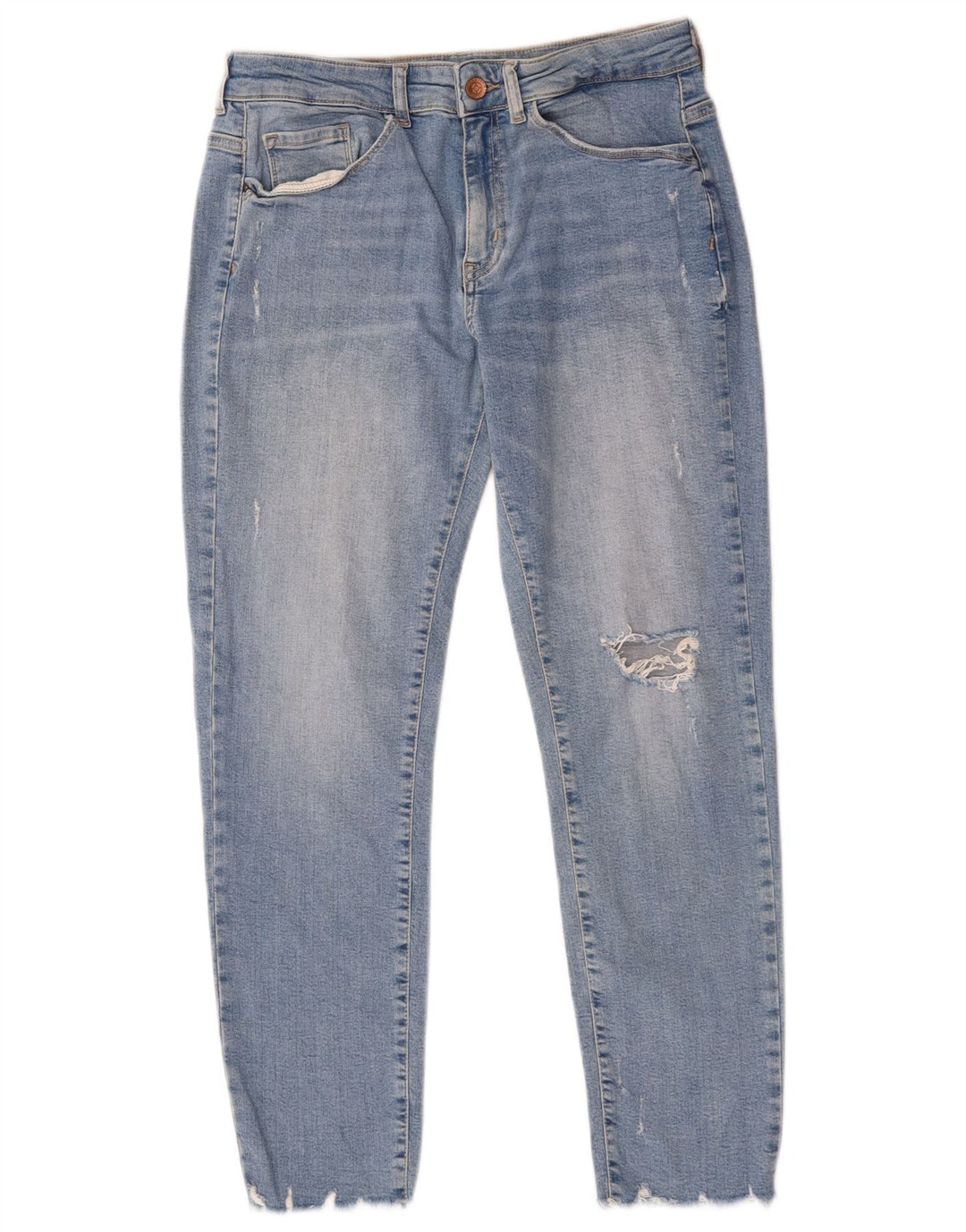 Женские укороченные джинсы Zara EU 40 Medium W30 L25, синий хлопок