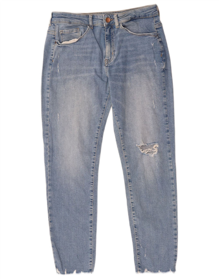 Женские укороченные джинсы Zara EU 40 Medium W30 L25, синий хлопок