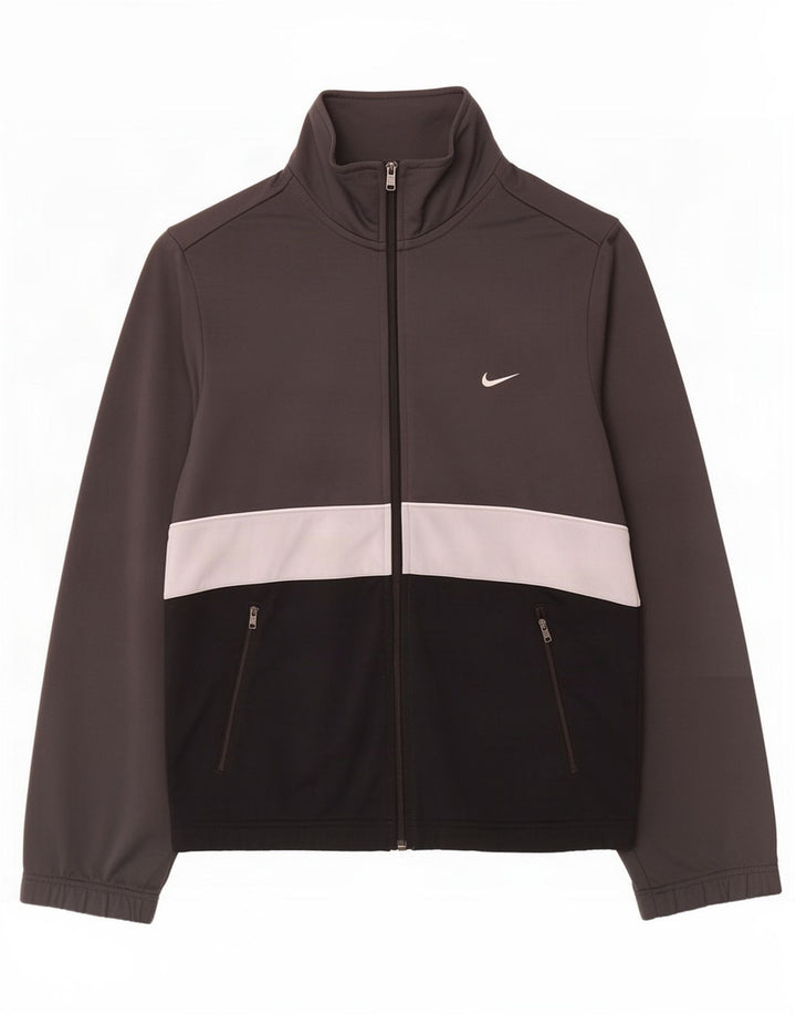Мужской спортивный костюм Nike, маленький серый полиэстер с цветными блоками