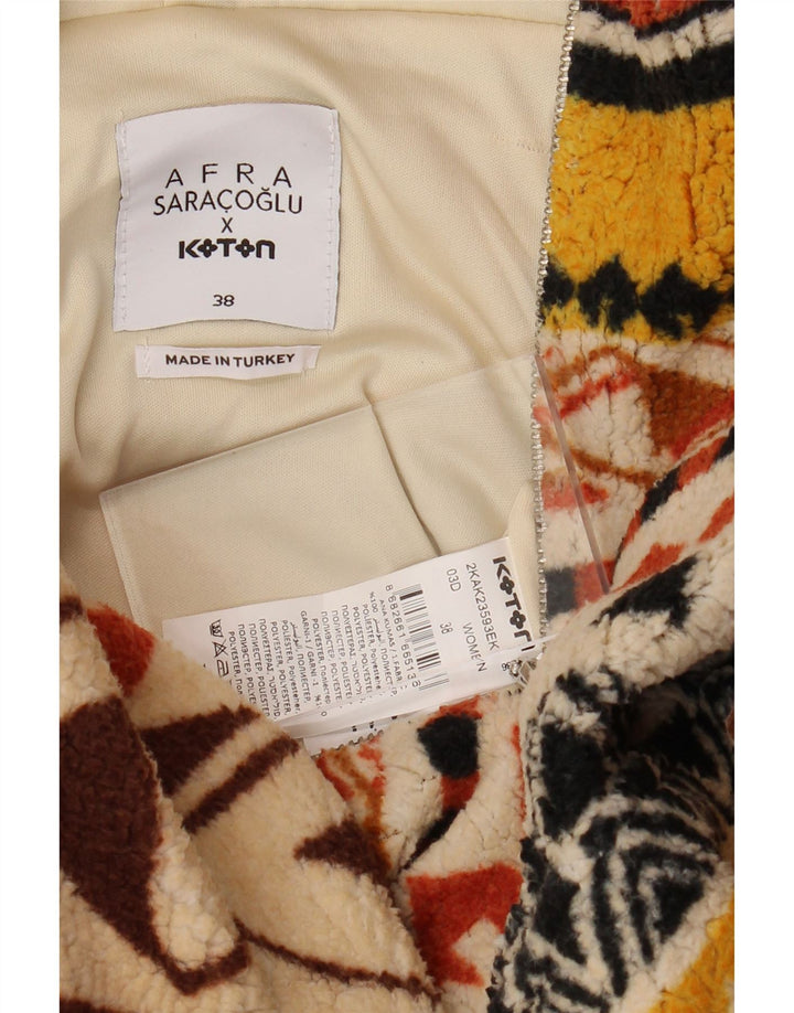 KOTON Женский флисовый джемпер оверсайз с капюшоном EU 38, средний разноцветный