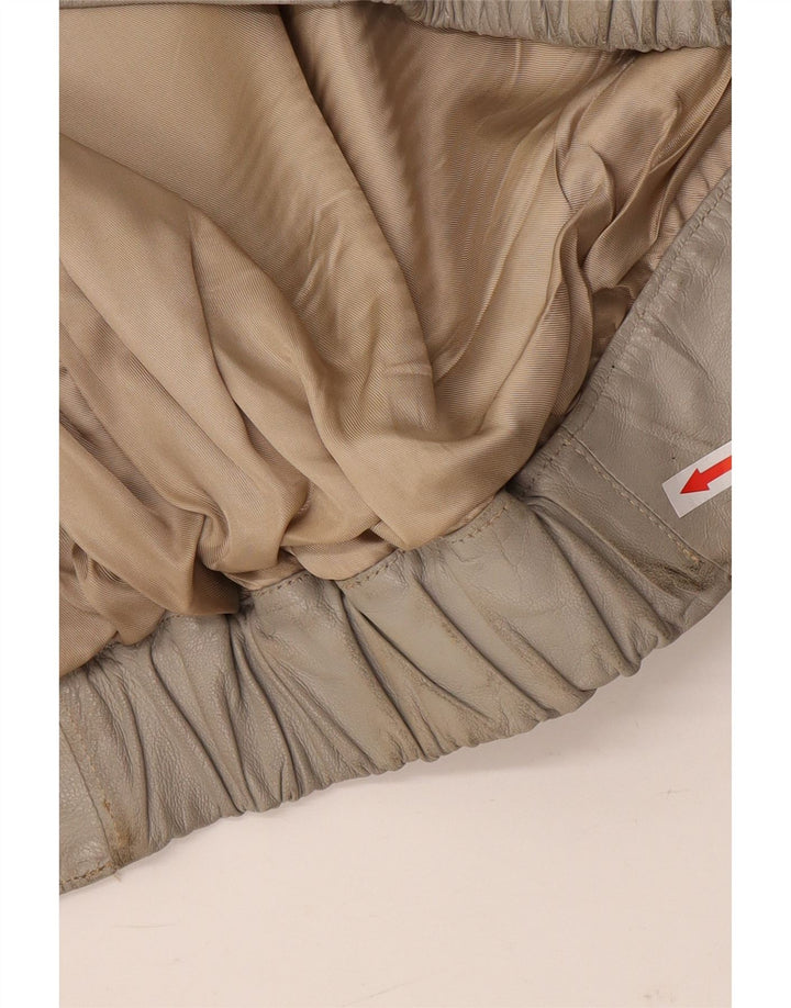 Мужская кожаная куртка Moda Italiana IT 48 Medium Beige Leather