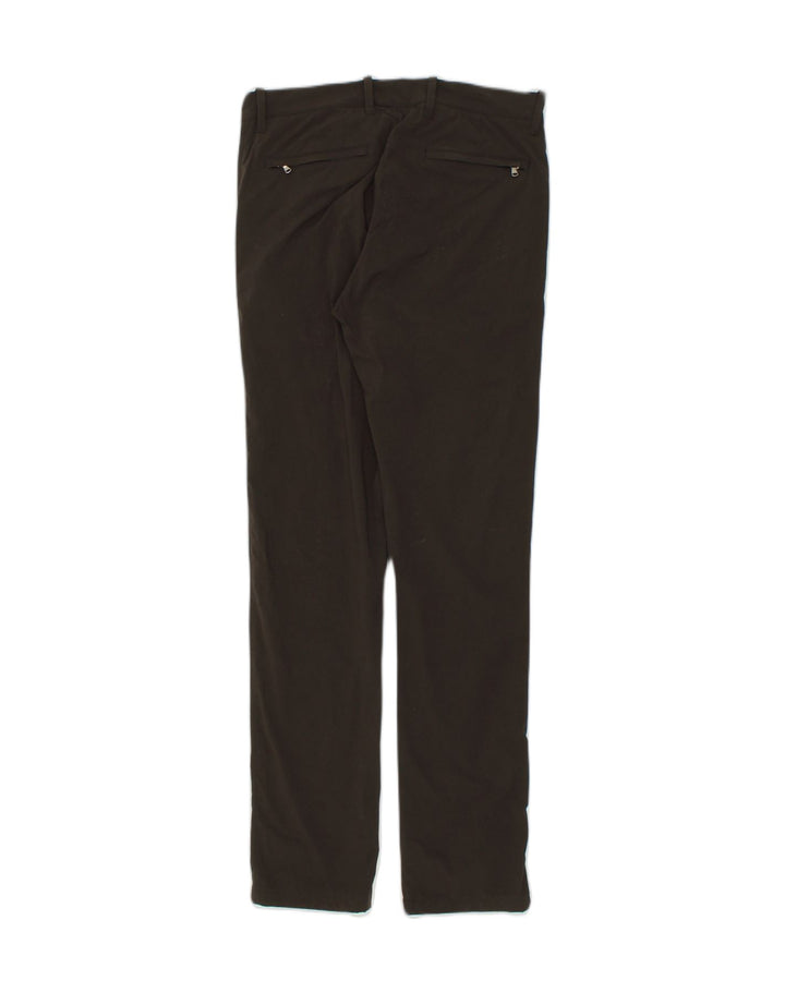 J. CREW Womens Stretch Slim Casual Trousers W29 L32 Brown Polyamide | Vintage J. Crew | Thrift | Second-Hand J. Crew | Used Clothing | Messina Hembry 