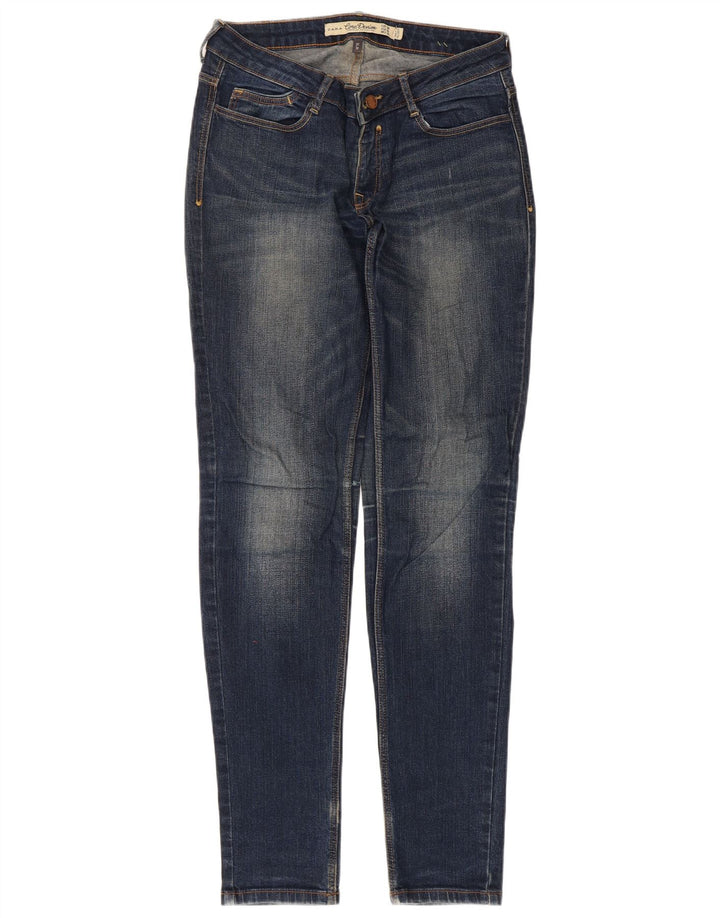 Женские узкие джинсы Zara EU 38, маленькие W28 L32, синие, хлопок
