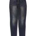 Женские узкие джинсы Zara EU 38, маленькие W28 L32, синие, хлопок
