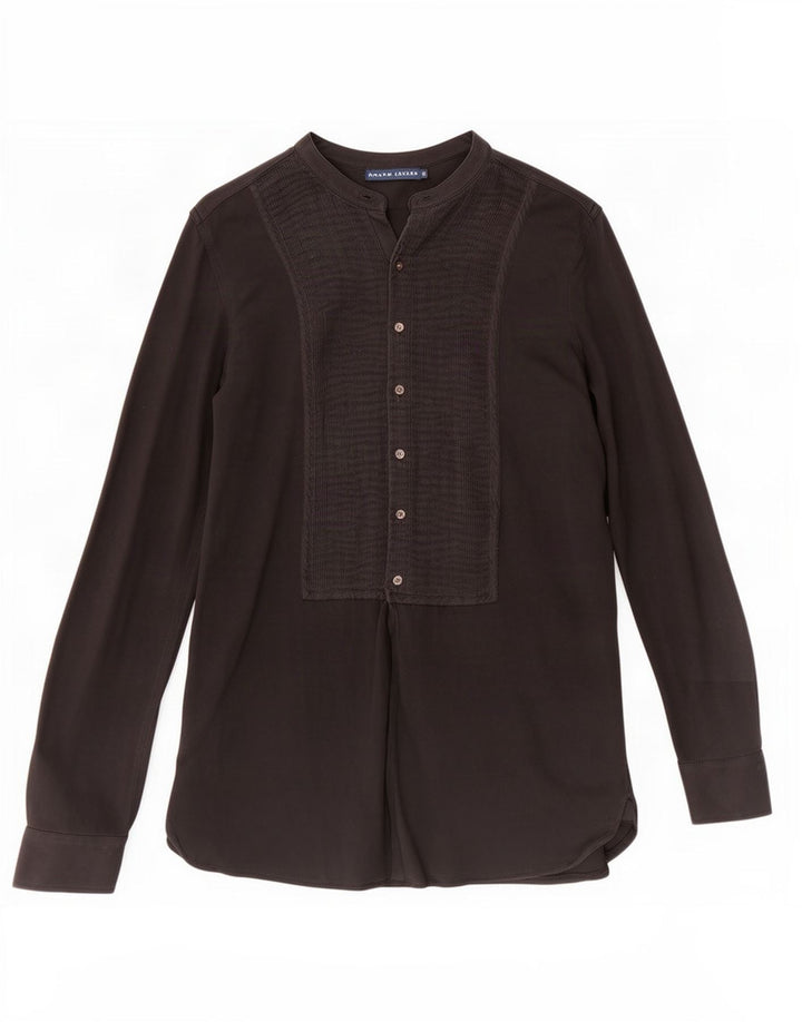 Женская рубашка Ralph Lauren UK 12, средний черный хлопок