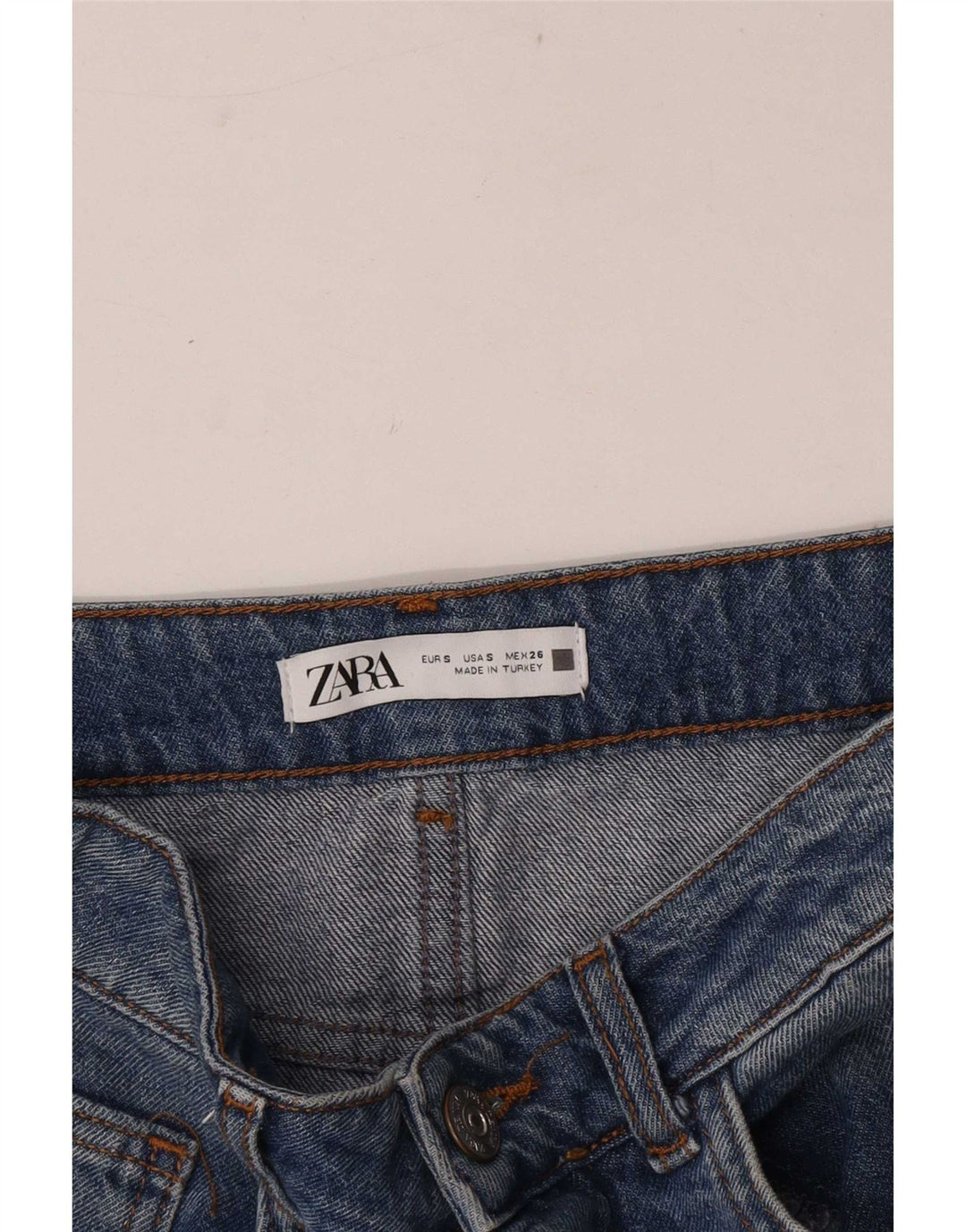 Женская джинсовая юбка макси Zara, маленькая W26, синяя