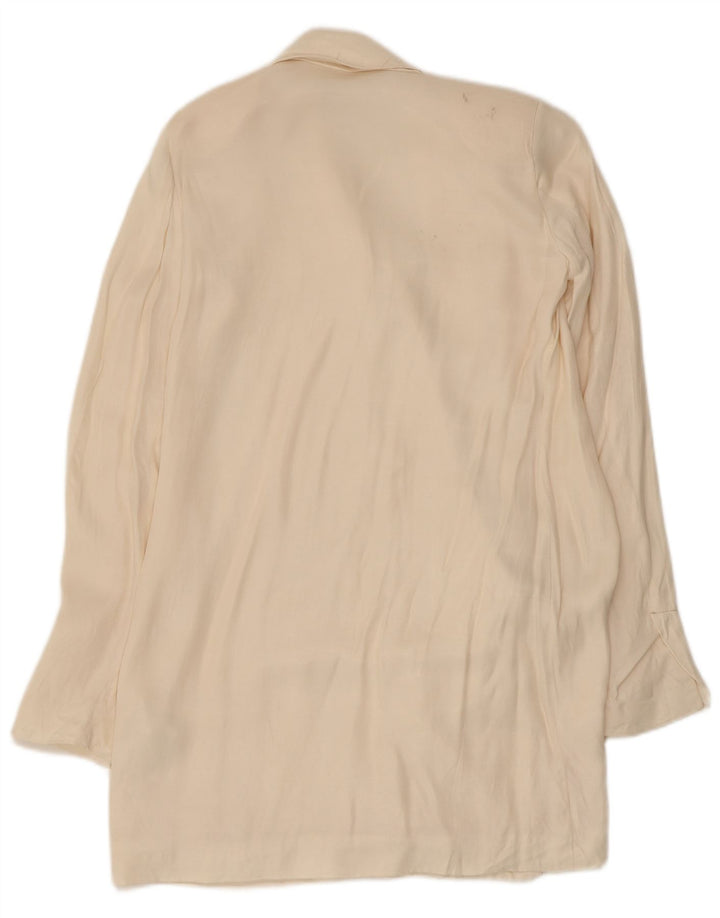 Женское пальто Zara UK 6 XS Off White из вискозы