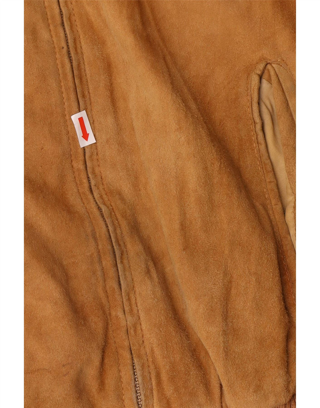 Винтажная мужская замшевая куртка-бомбер UK 42 XL коричневая кожаная