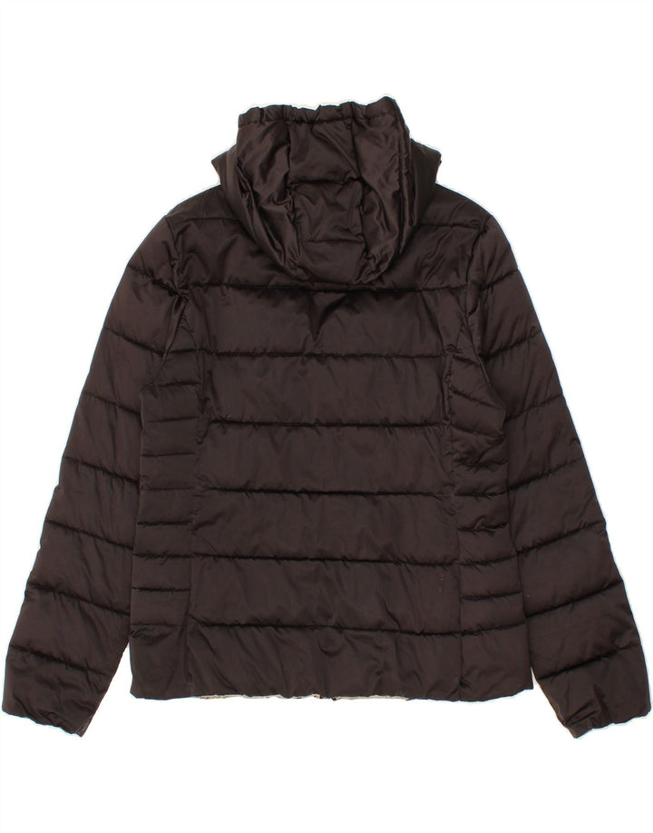 DACK'S Womens Hooded Padded Jacket UK 18 XL Black Polyester Vintage Dack's and Second-Hand Dack's from Messina Hembry 