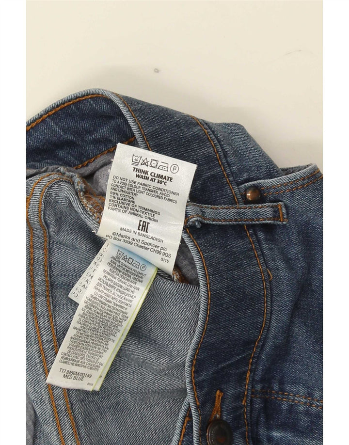Мужские прямые джинсы Marks & Spencer W40 L33 синего цвета, хлопок