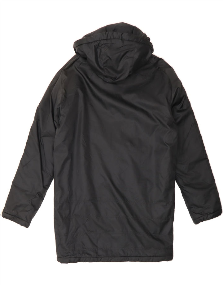 ADIDAS Womens Hooded Raincoat UK 32/34 XS Black Polyester Vintage Adidas and Second-Hand Adidas from Messina Hembry 