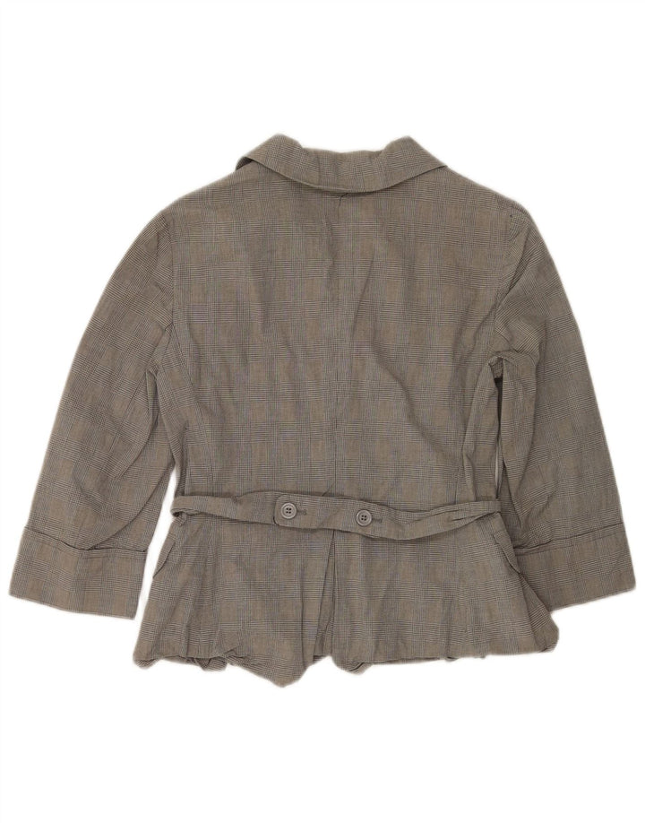 Женский костюм из 2 предметов с рукавом 3/4 Max & Co. UK 12, средний W30 L31, серый в клетку
