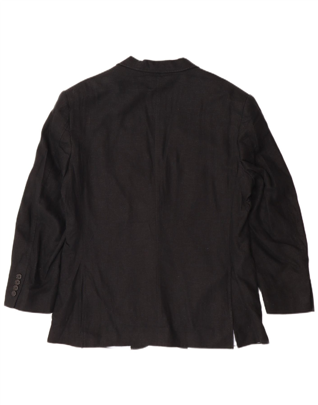 Мужской пиджак на двух пуговицах MARKS & SPENCER UK 40, большой черный льняной пиджак