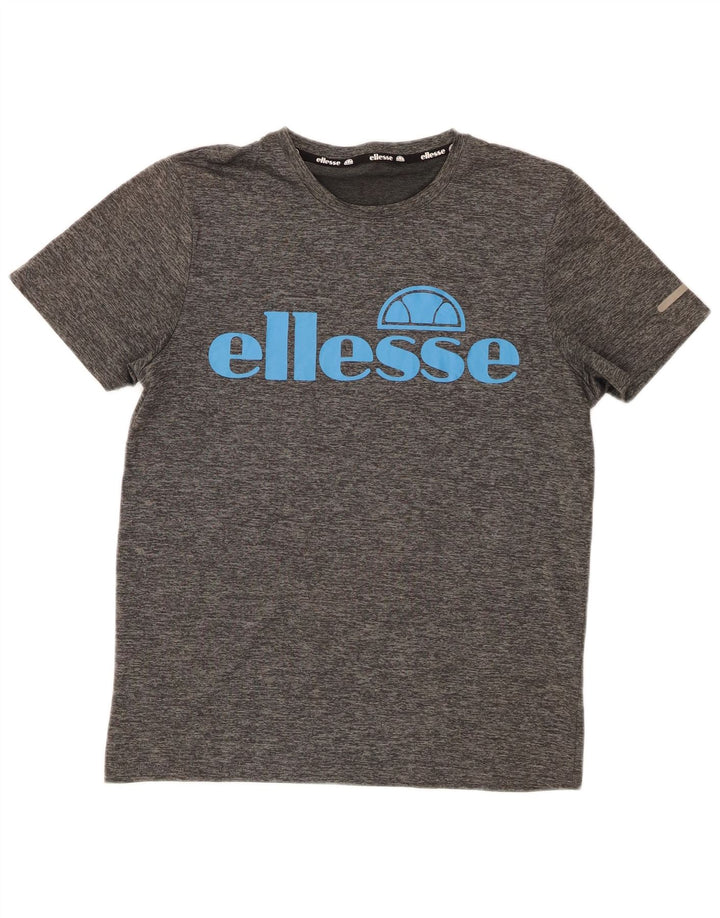 Женская футболка с рисунком Ellesse Top UK 14, средний серый полиэстер
