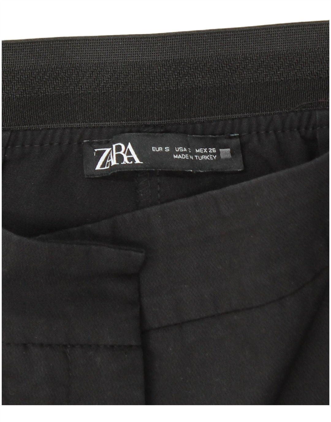 Женские узкие брюки чинос Zara, маленькие W26 L27, черные