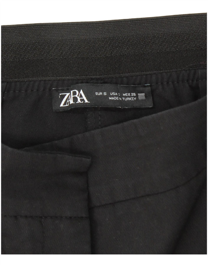 Женские узкие брюки чинос Zara, маленькие W26 L27, черные