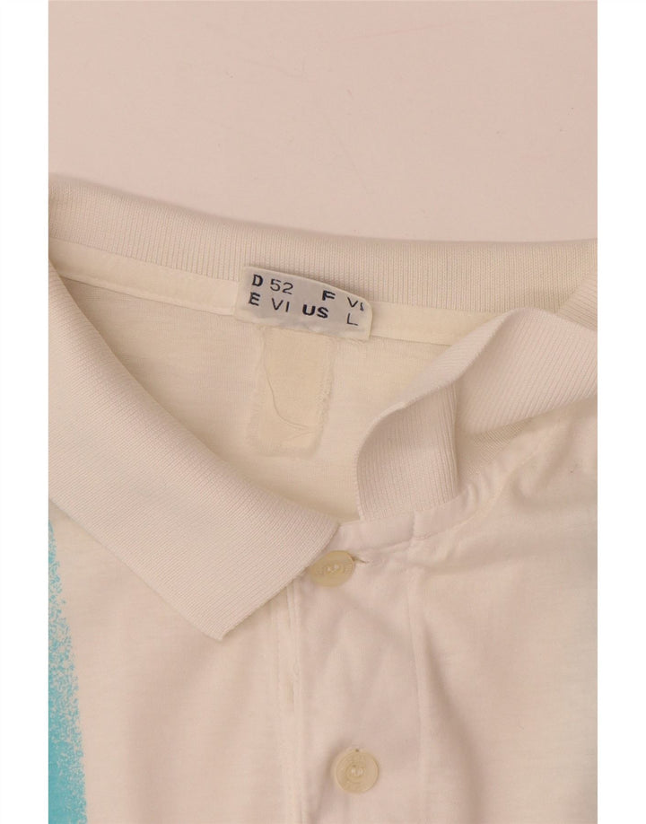 Мужская рубашка поло SERGIO TACCHINI EU 52, большая белая полоска