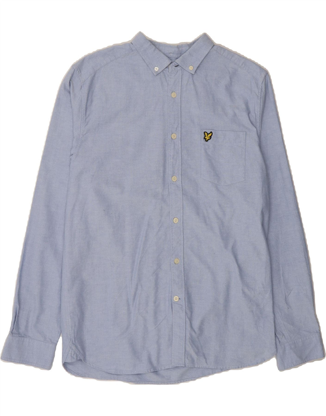 LYLE & SCOTT Mens Shirt Medium Blue Cotton Vintage Lyle & Scott and Second-Hand Lyle & Scott from Messina Hembry 