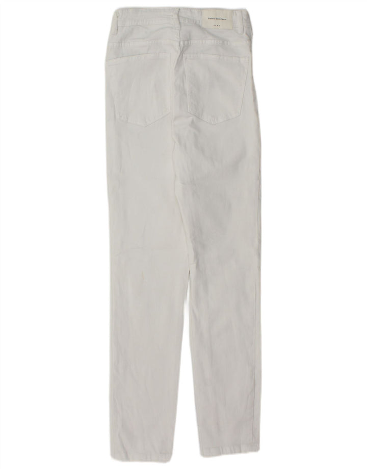 Женские узкие джинсы ZARA EU 34 2XS W24 L27, белые