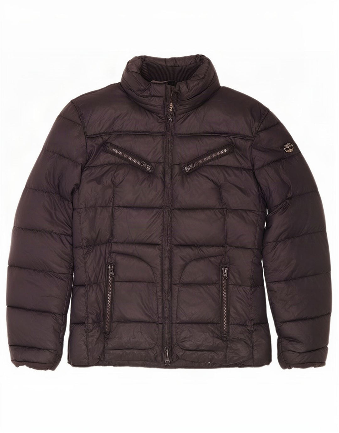 Женская стеганая куртка Timberland UK 16, большая, темно-синяя, нейлон