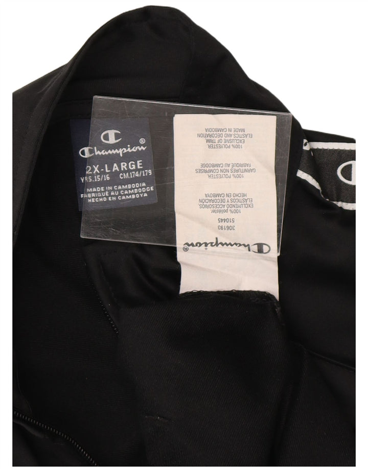 Спортивный костюм CHAMPION для мальчиков с графическим рисунком, верхняя куртка, 15–16 лет, 2XL, черный полиэстер