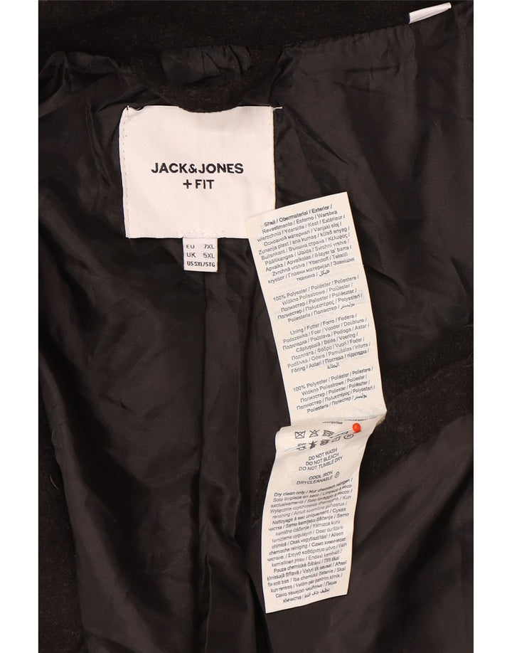 Мужское пальто Jack & Jones UK 50 5XL, черный полиэстер