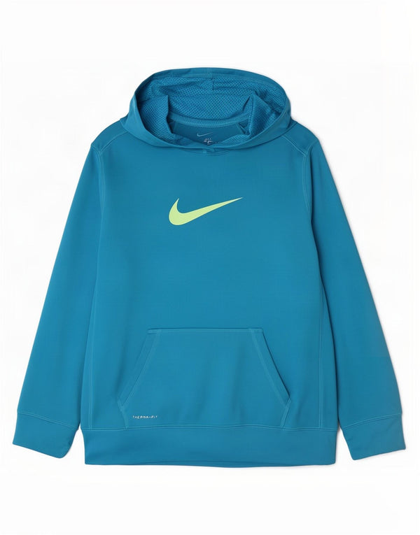 Женский джемпер с капюшоном Nike Therma-Fit UK 18 XL, синий полиэстер