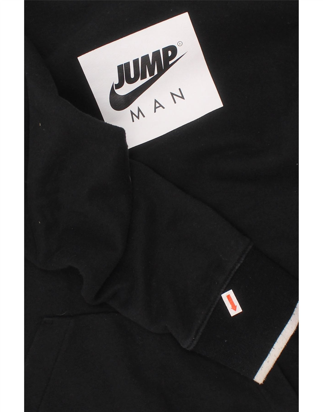 Джемпер с капюшоном JORDAN для мальчиков с рисунком, 12–13 лет, большой размер, черный хлопок, хлопок