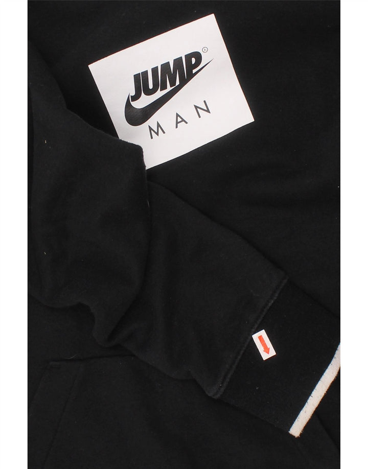 Джемпер с капюшоном JORDAN для мальчиков с рисунком, 12–13 лет, большой размер, черный хлопок, хлопок