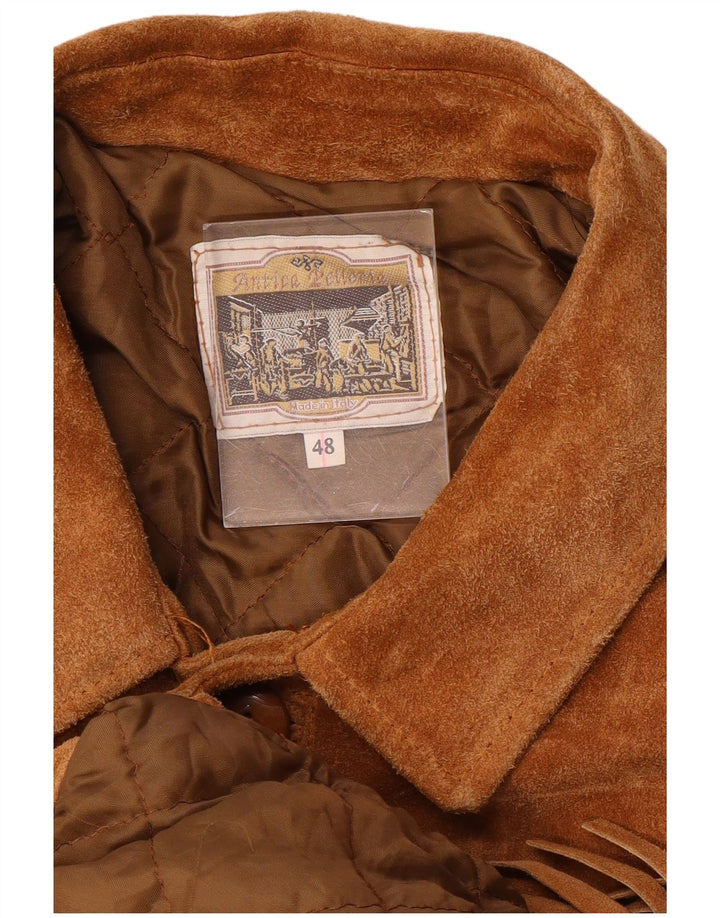 Мужская замшевая куртка Antica Pelleria IT 48 Medium Brown Cowboy