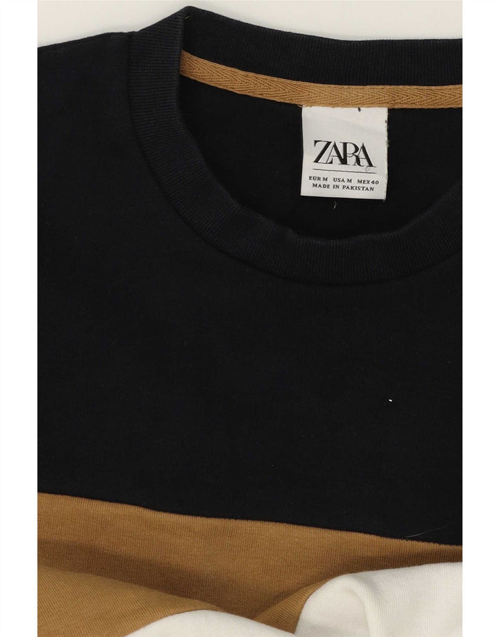 Мужской свитшот Zara, средний разноцветный цветной блок