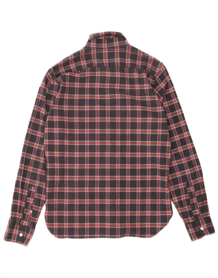 Мужская рубашка Levi's, маленькая, темно-синяя, в клетку, хлопок