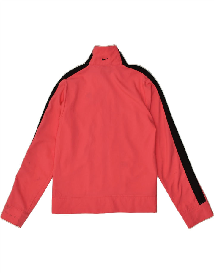 NIKE Womens Tracksuit Top Jacket UK 6 XS Pink Polyester | Vintage Nike | Thrift | Second-Hand Nike | Used Clothing | Messina Hembry 