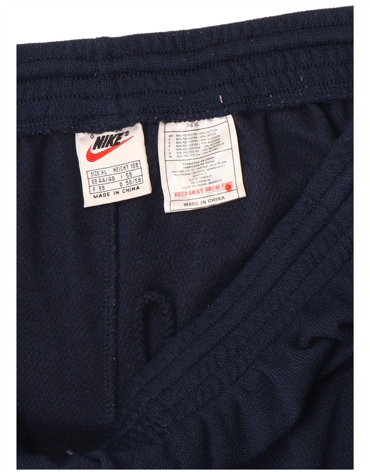 Мужские спортивные брюки Nike XL темно-синие из полиэстера