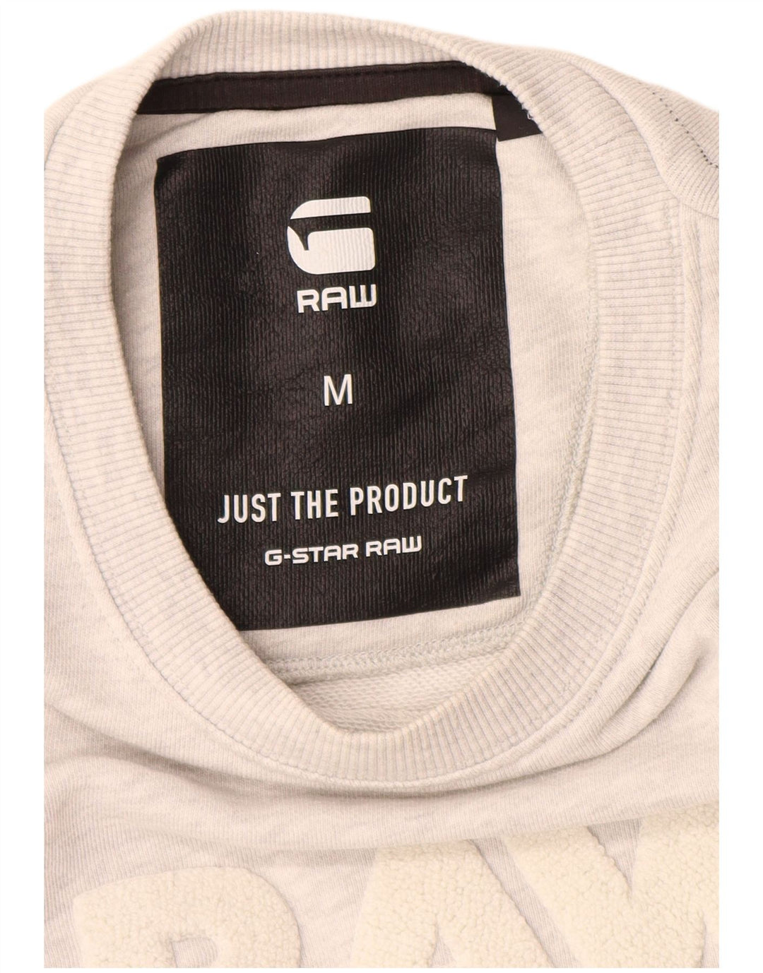 Мужской свитшот с рисунком G-Star, средний серый в крапинку