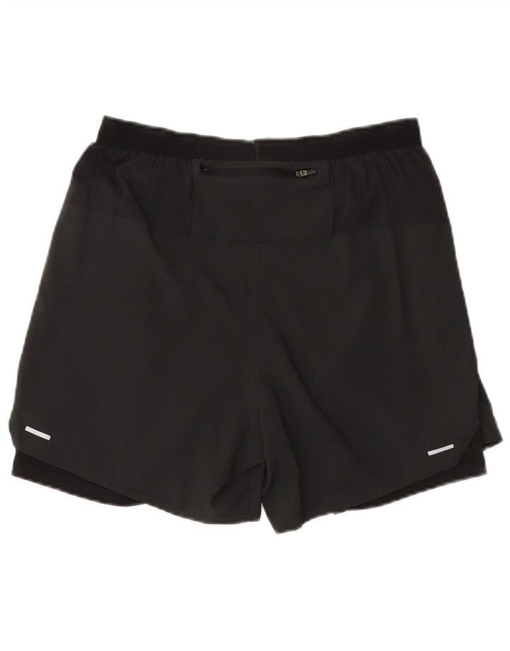 Мужские спортивные шорты Nike Dri Fit, большие черные, полиэстер