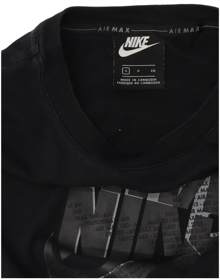Мужская футболка с рисунком Nike, маленький черный хлопок